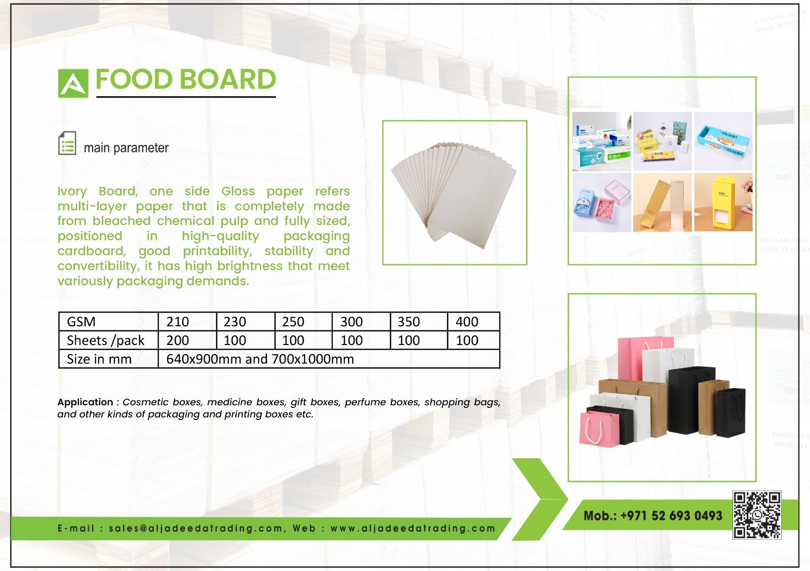 Food Board (Ivory Board)